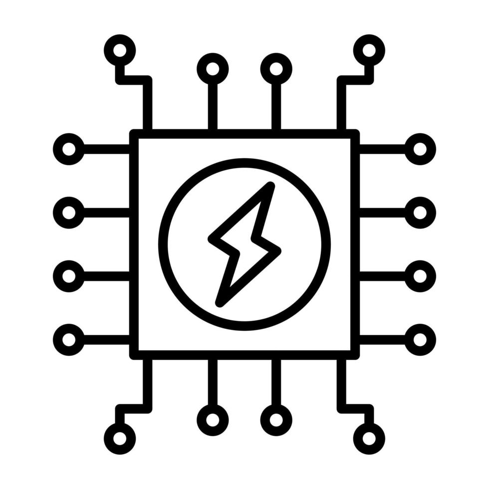energia sistema vettore icona