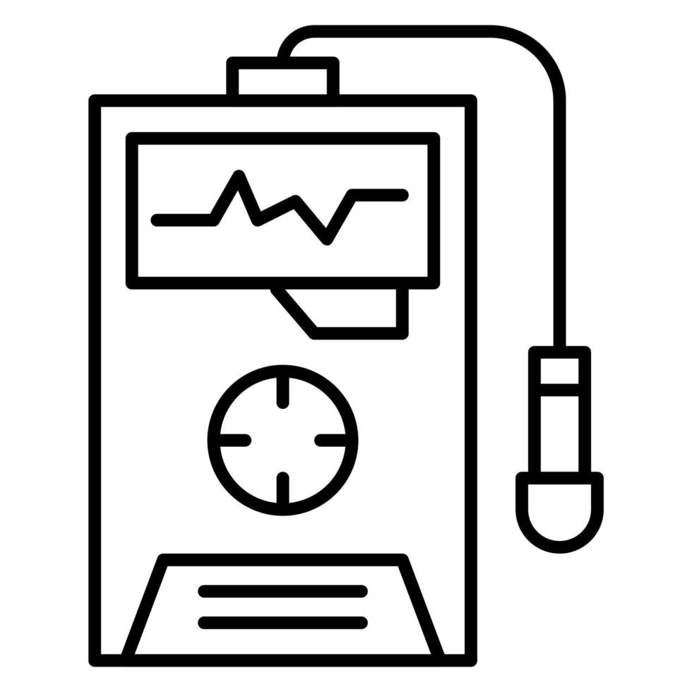 radiazione rivelatore vettore icona