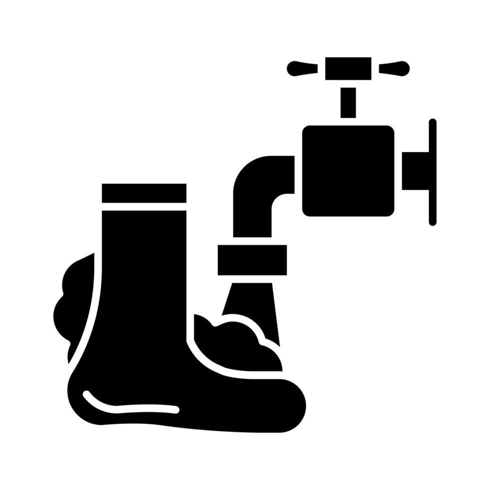 lavaggio piede vettore icona