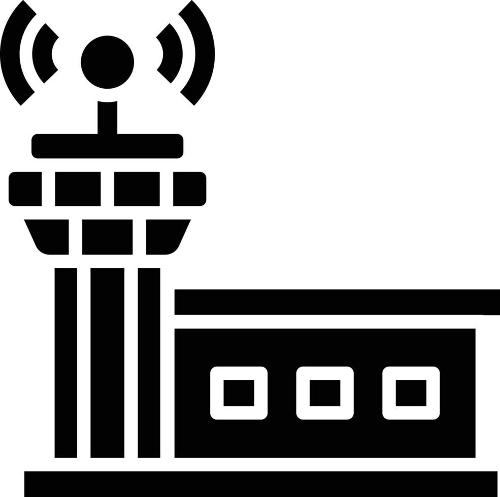 illustrazione del disegno dell'icona del vettore della torre di controllo