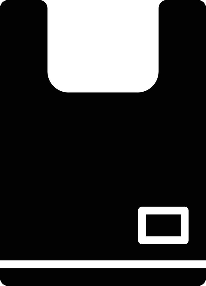 illustrazione del design dell'icona del vettore del sacchetto di plastica