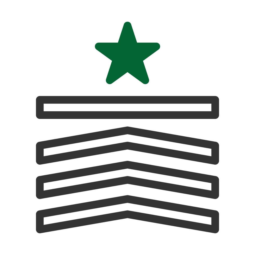 distintivo icona duotone stile grigio verde colore militare illustrazione vettore esercito elemento e simbolo Perfetto.