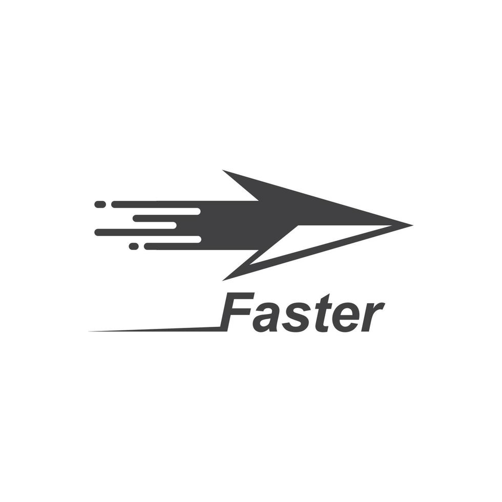 freccia vettore illustrazione icona logo di consegna e logistica