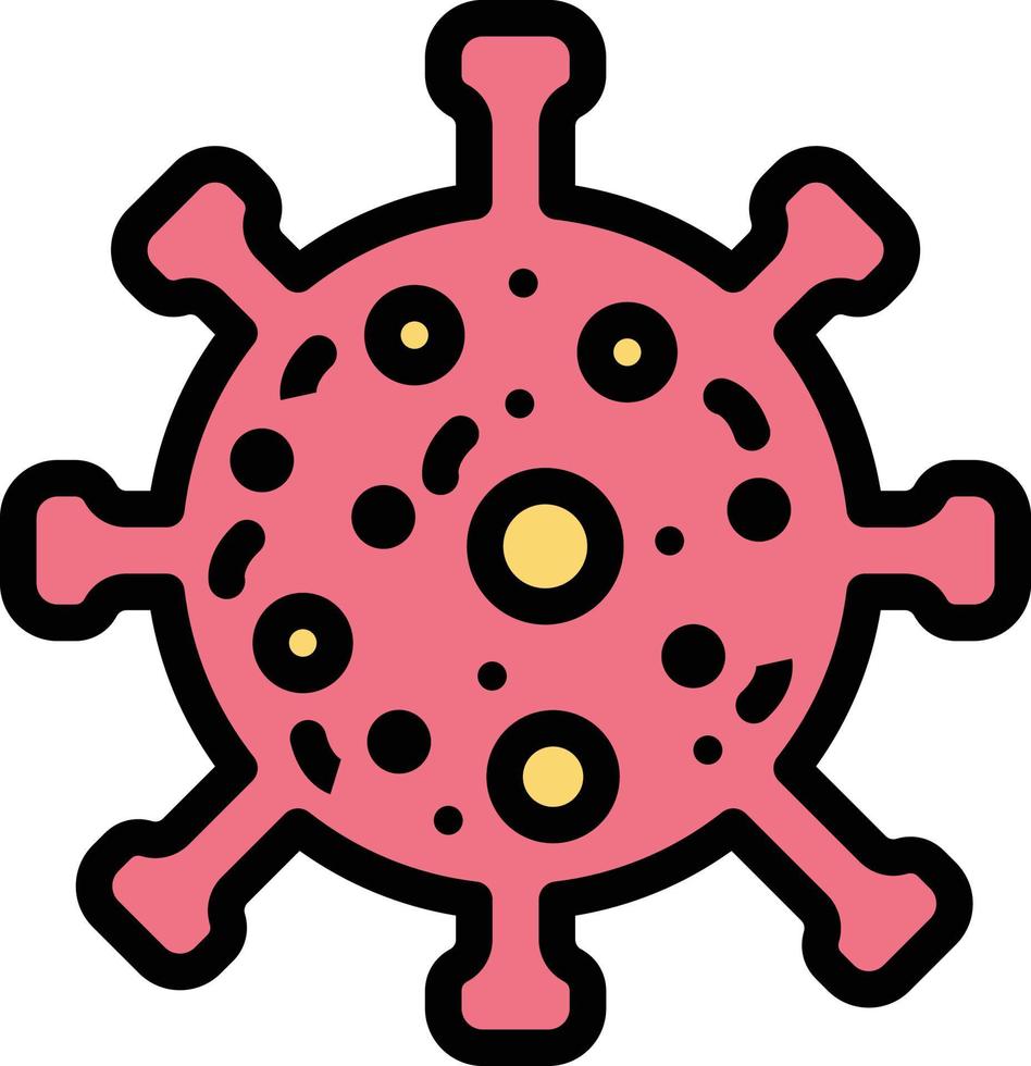illustrazione del design dell'icona del vettore del virus