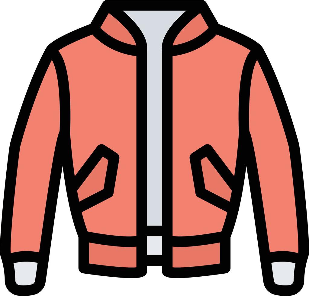 illustrazione del design dell'icona di vettore della giacca