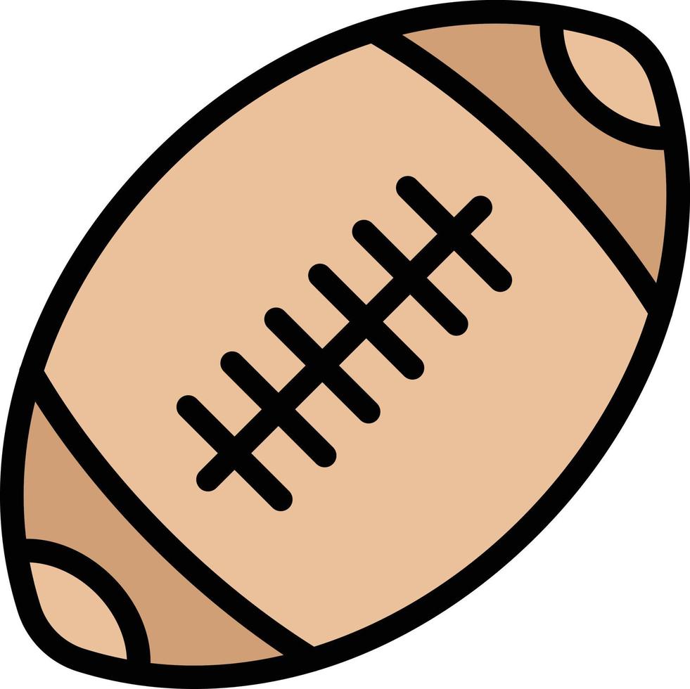 illustrazione del disegno dell'icona di vettore di football americano