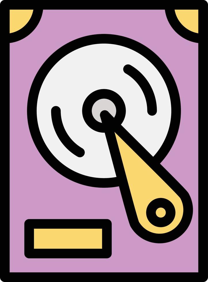 illustrazione del design dell'icona del vettore del disco rigido