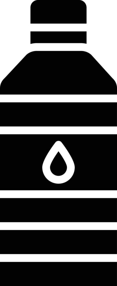 illustrazione del design dell'icona di vettore della bottiglia d'acqua