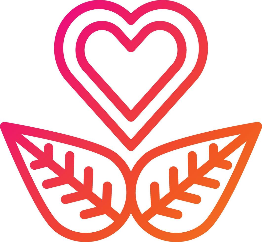 illustrazione del design dell'icona del vettore del cuore