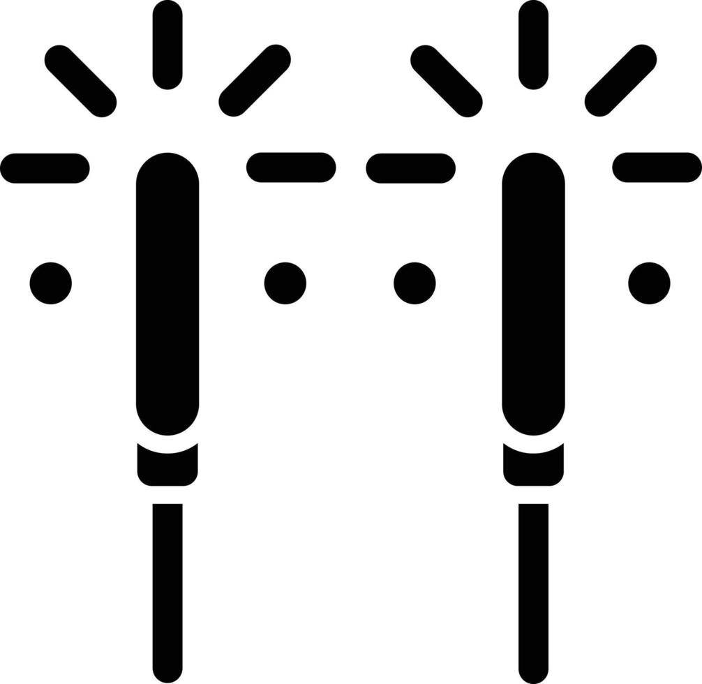illustrazione del design dell'icona vettoriale sparkler