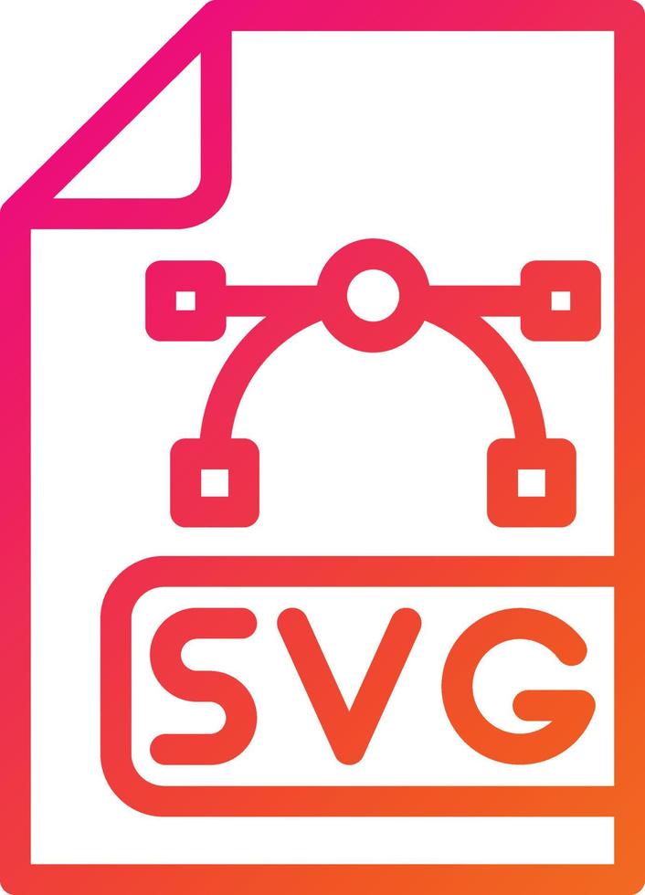 illustrazione di progettazione dell'icona di vettore del file in formato svg