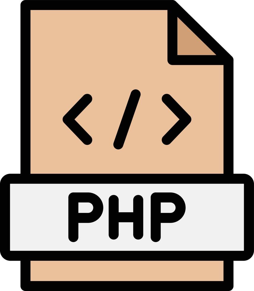 illustrazione del design dell'icona vettoriale php