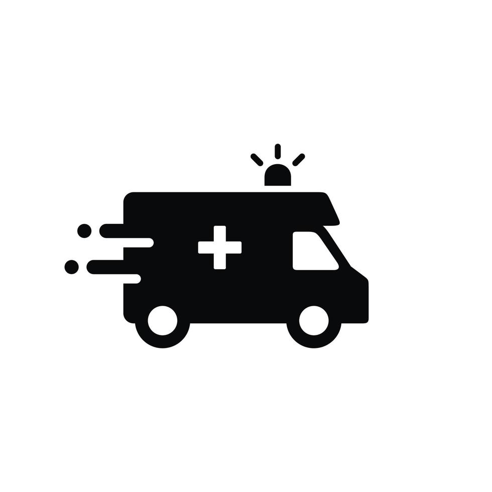 ambulanza icona isolato su bianca sfondo vettore