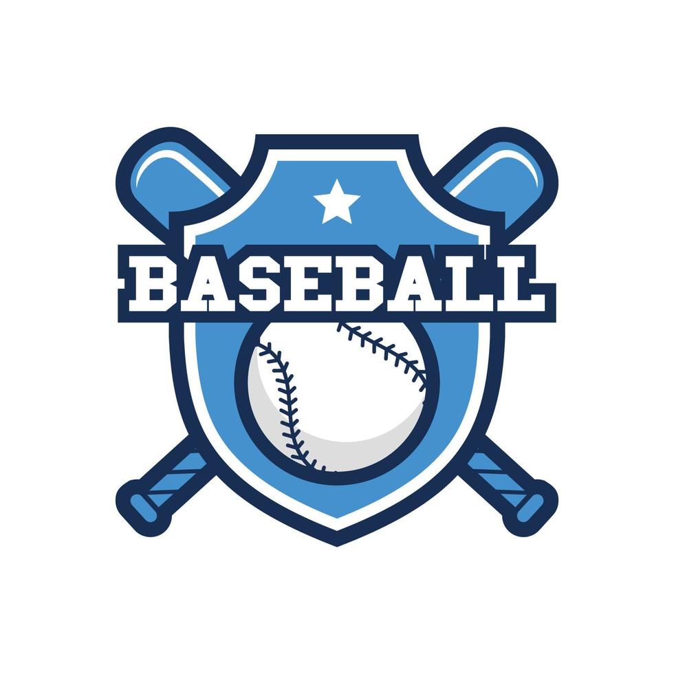 baseball logo design vettore
