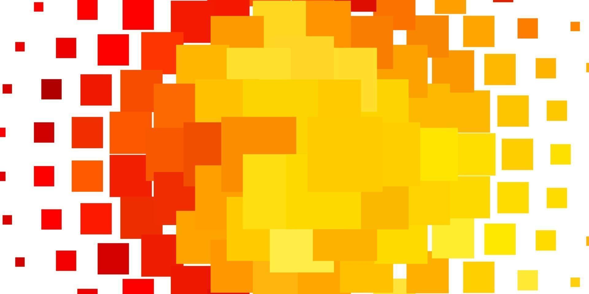 trama vettoriale arancione chiaro in stile rettangolare.