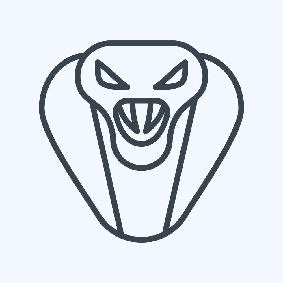 icona cobra. relazionato per animale testa simbolo. semplice design modificabile. semplice illustrazione vettore