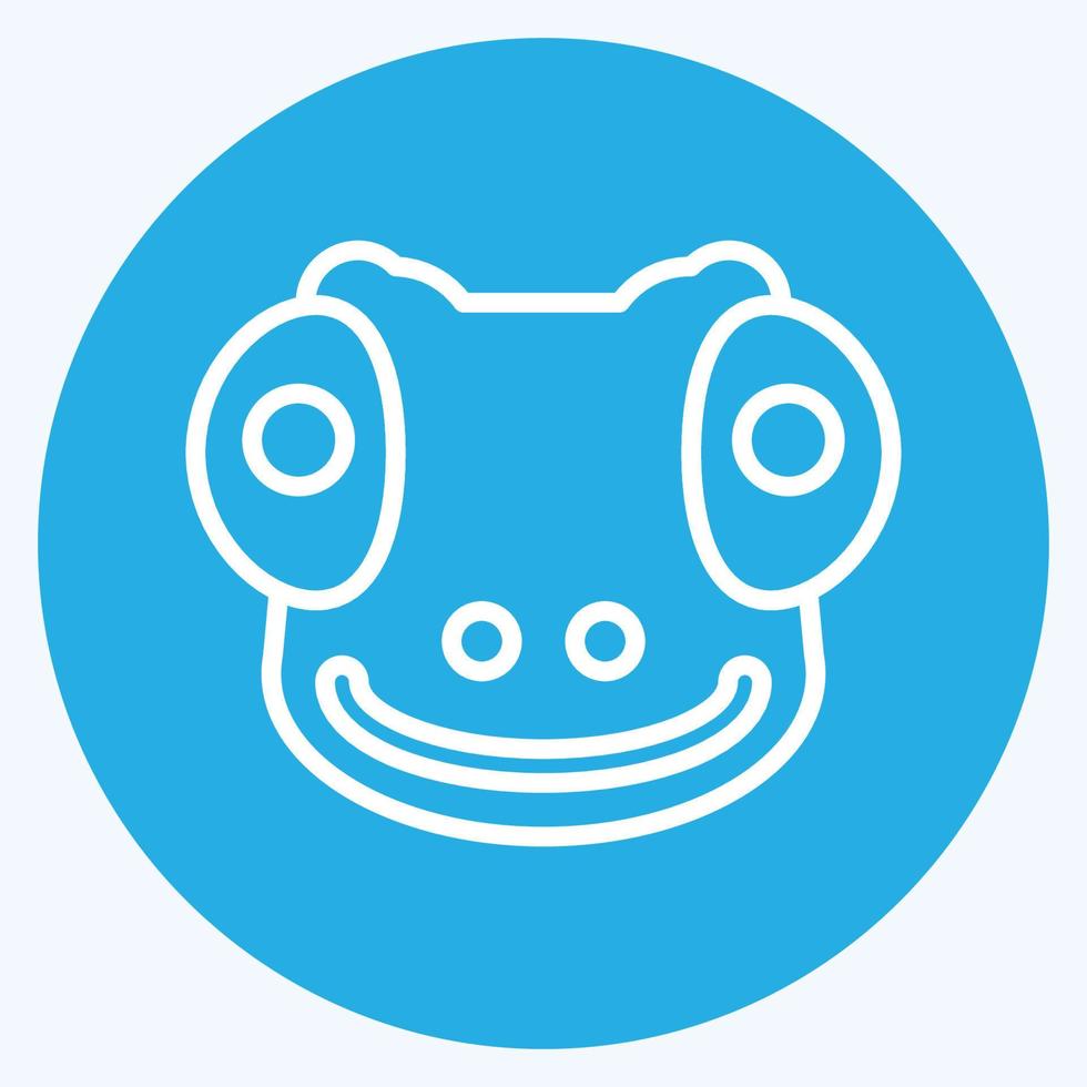 icona camaleonte. relazionato per animale testa simbolo. semplice design modificabile. semplice illustrazione vettore