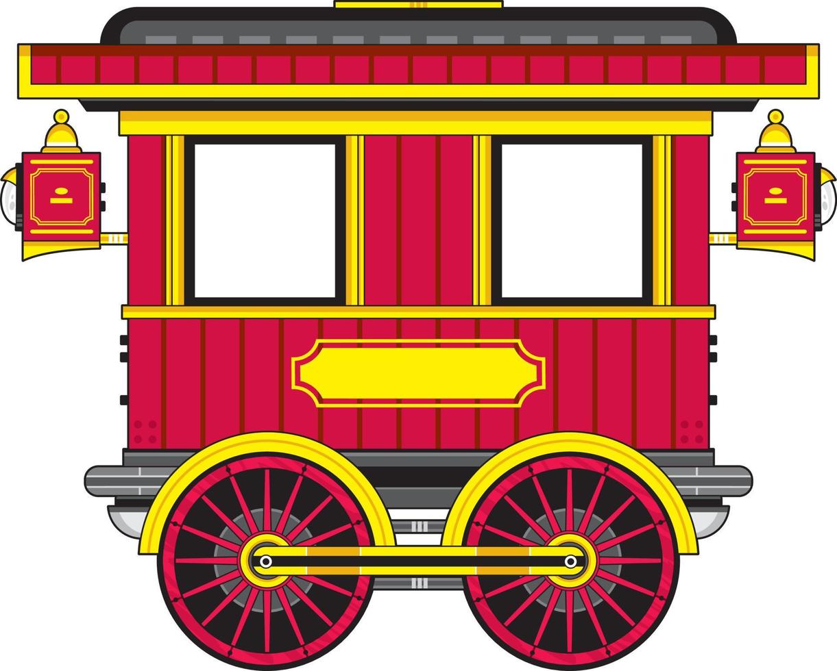 vecchio stile selvaggio ovest vapore treno carrozza vettore