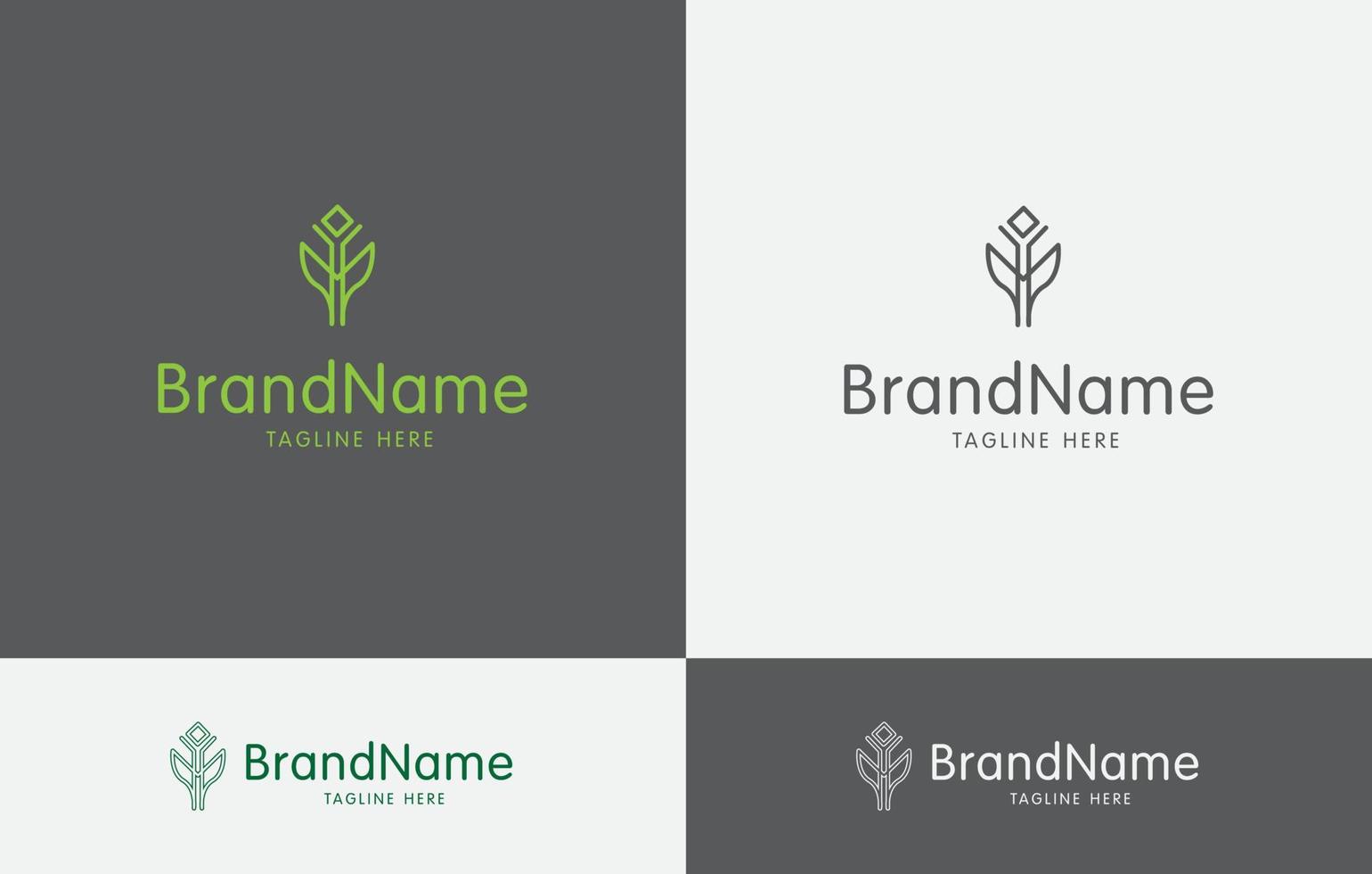 naturale logo design vettore arte eps