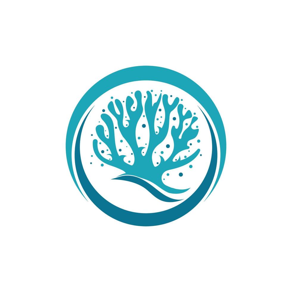 coralli icona logo design simbolo illustrazione vettore