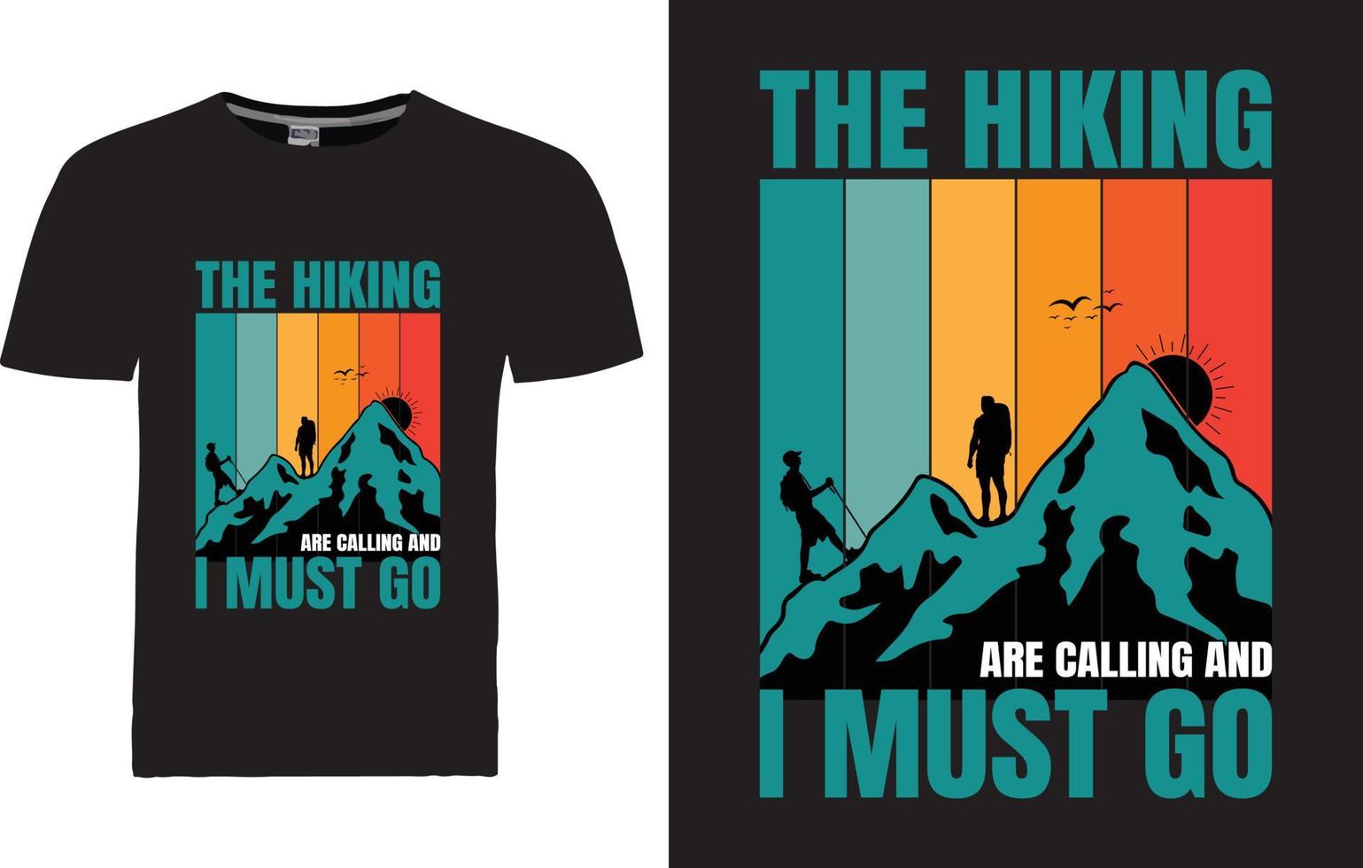 design t-shirt da montagna vettore