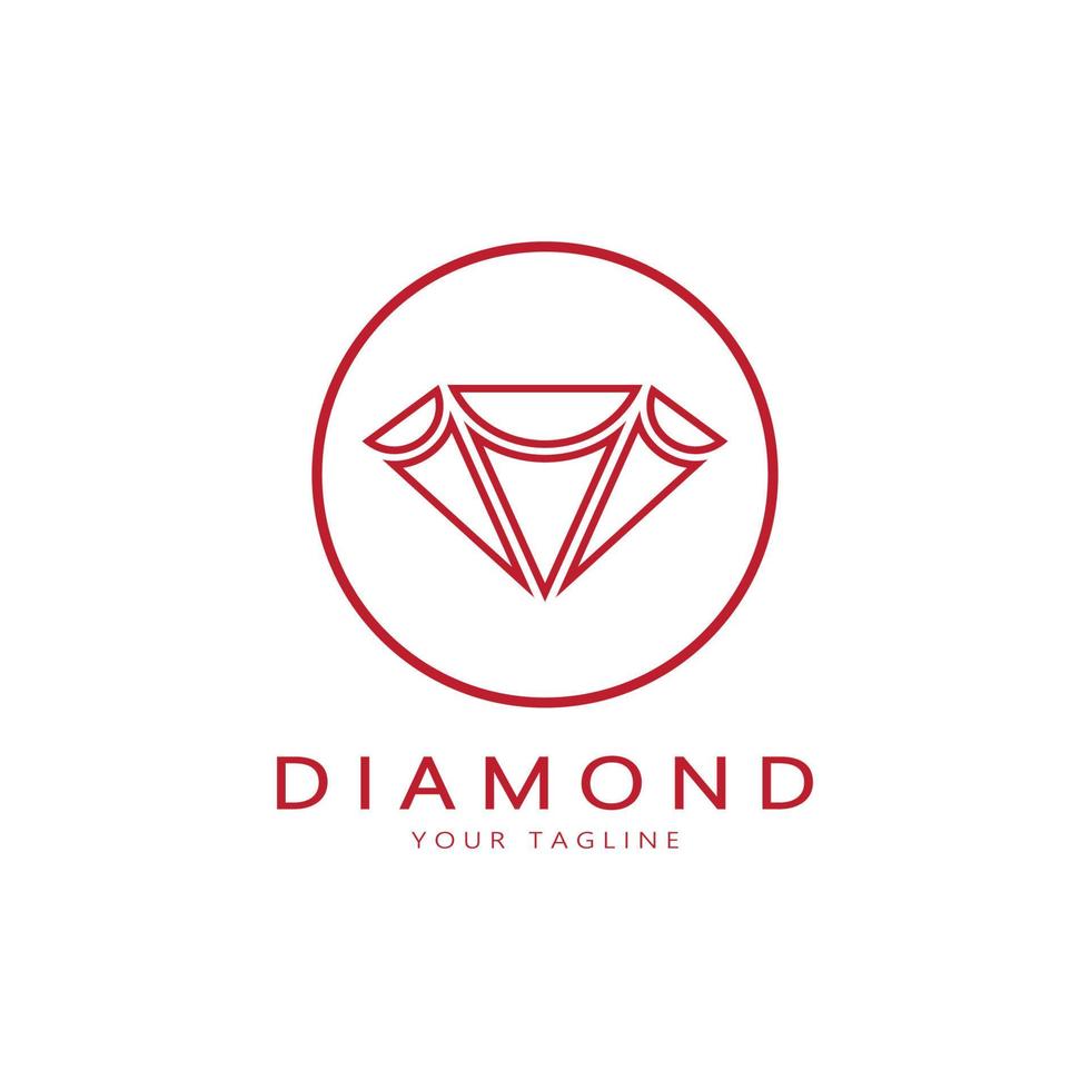 semplice diamante astratto logo, per affari, distintivo, gioielli negozio, oro negozio, applicazione, vettore