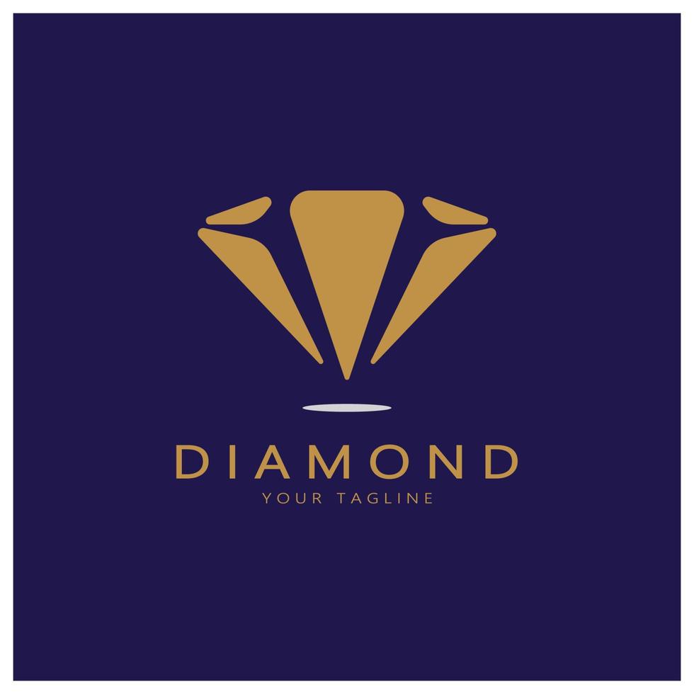 semplice diamante astratto logo, per affari, distintivo, gioielli negozio, oro negozio, applicazione, vettore