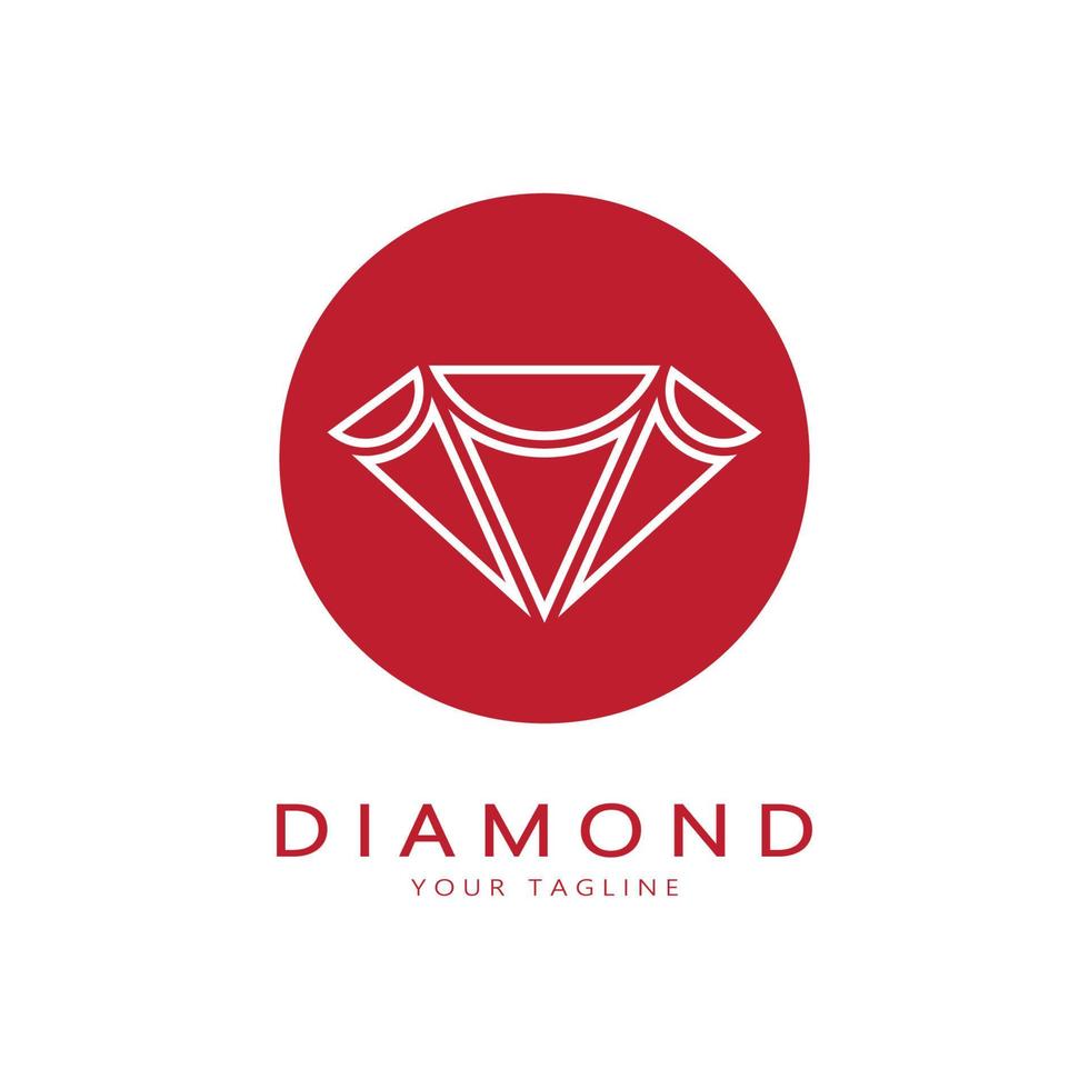 semplice diamante astratto logo, per affari, distintivo, gioielli negozio, oro negozio, applicazione, vettore