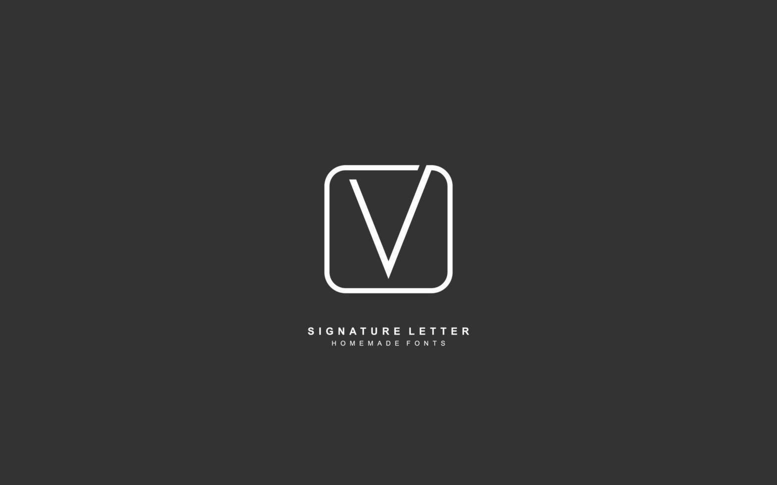 v lettera logo design ispirazione. vettore alfabeto modello design per marca.