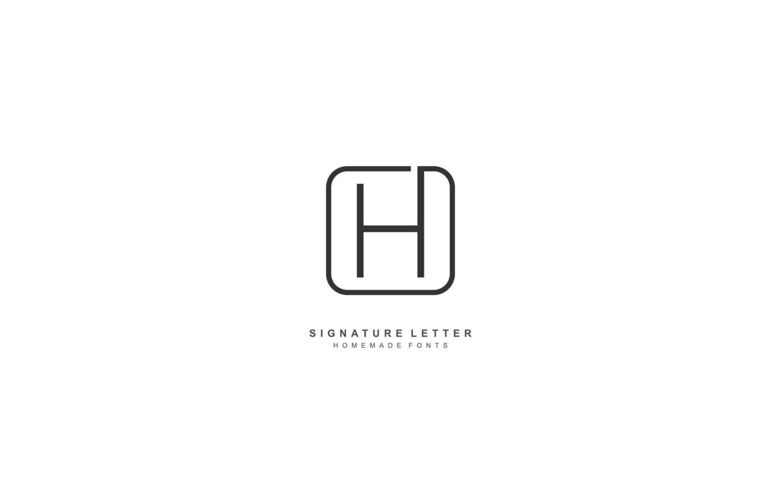 h lettera logo design ispirazione. vettore alfabeto modello design per marca.