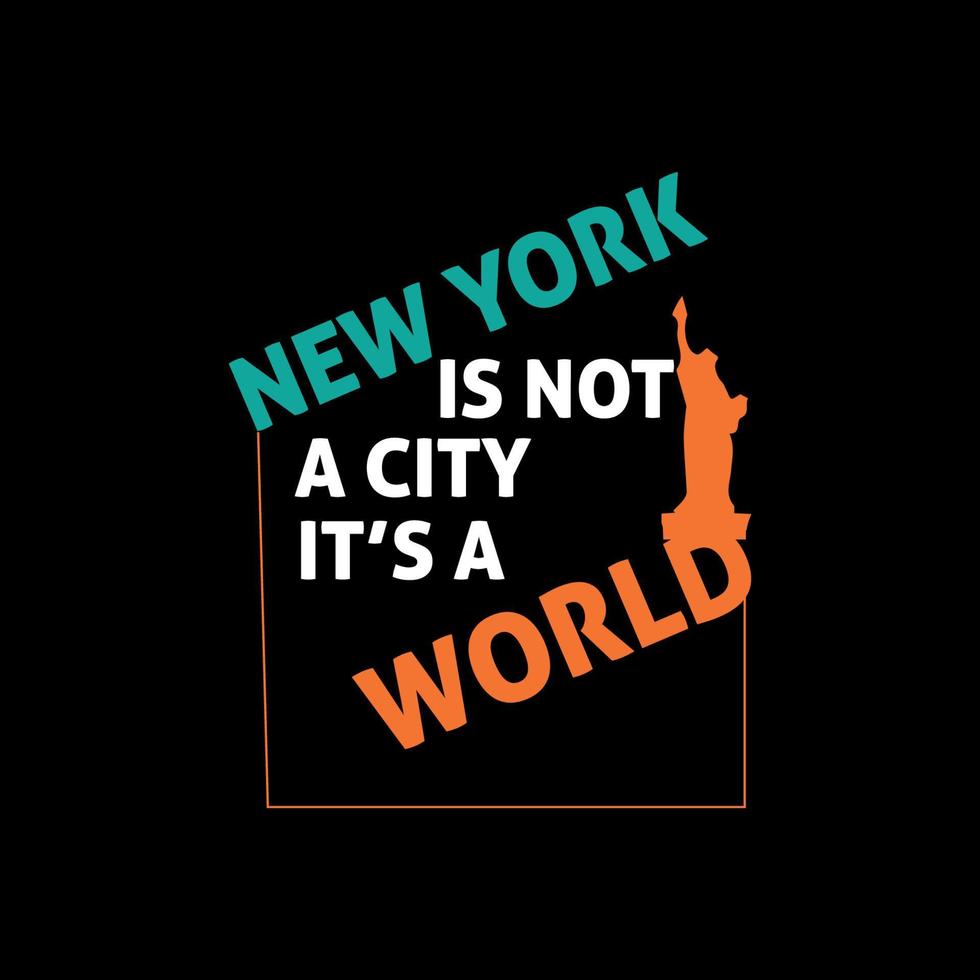 nuovo York città tipografia e minimo t camicia design vettore