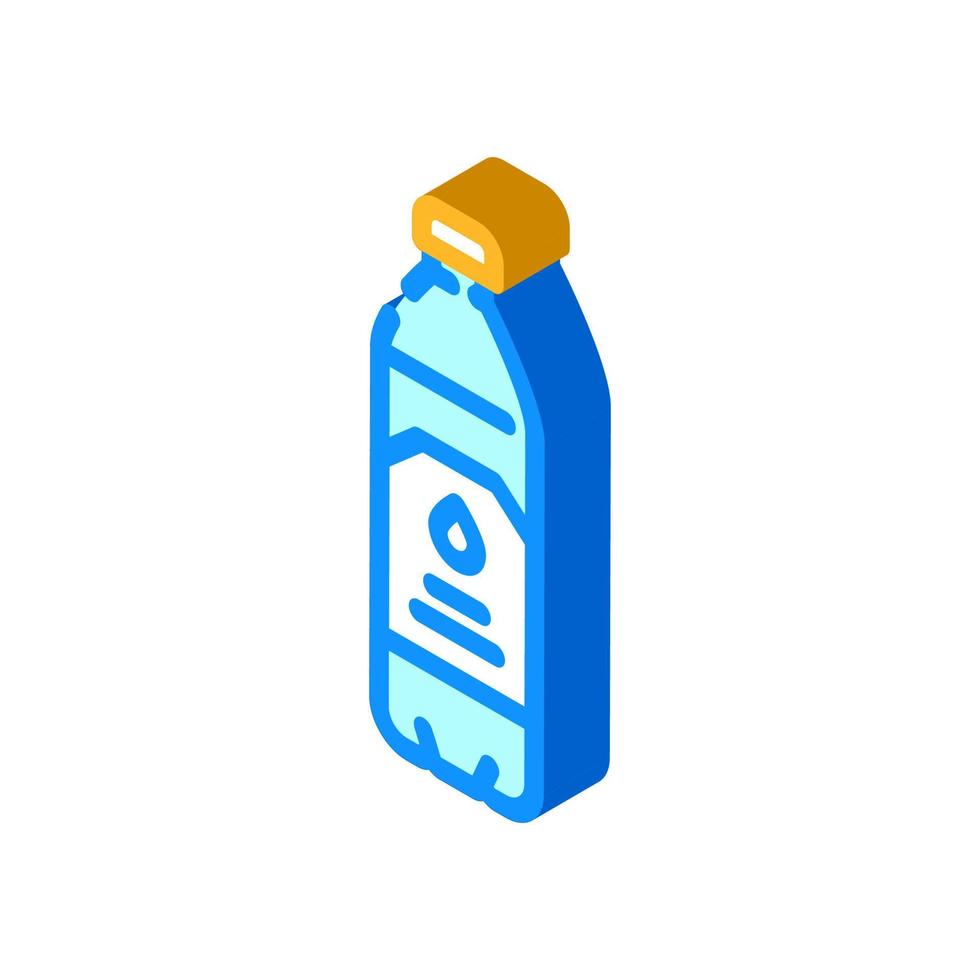 Prodotto acqua plastica bottiglia isometrico icona vettore illustrazione