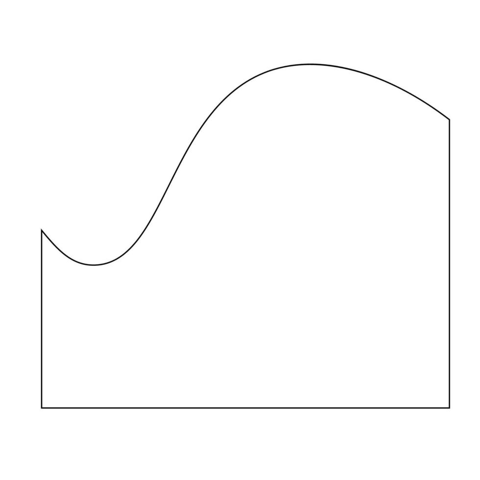 linea arte astratto onda forma vettore