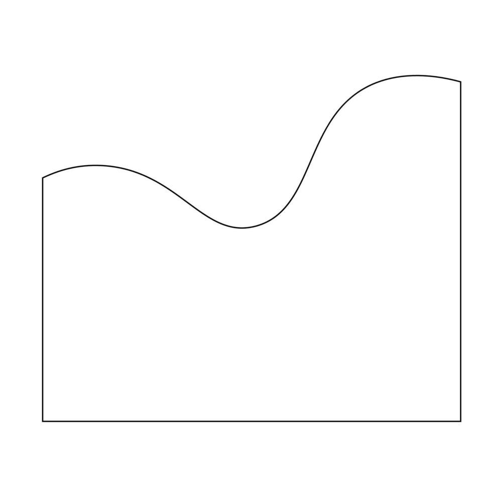 linea arte astratto onda forma vettore