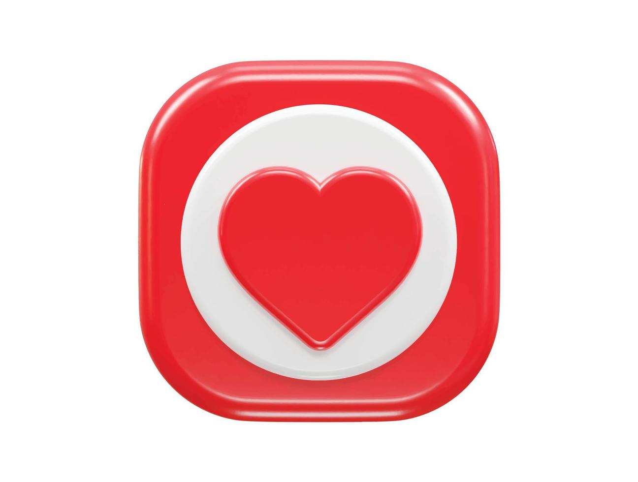 amore vettore 3d interpretazione cuore icona