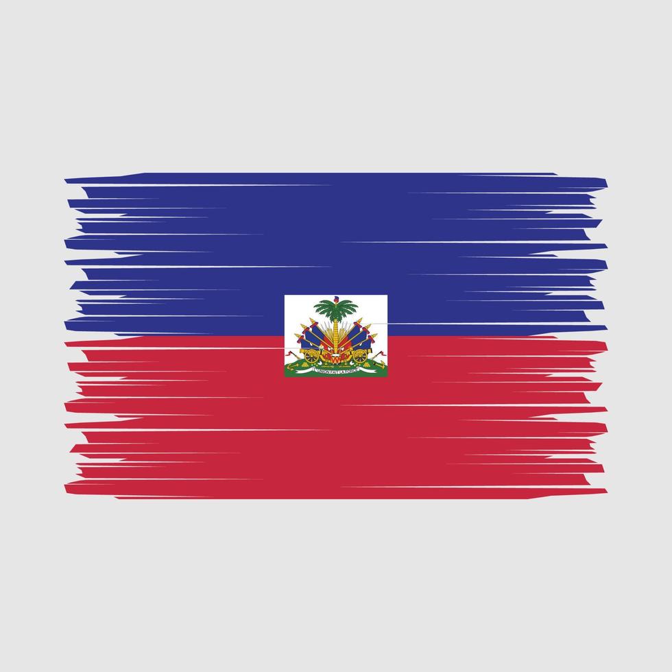 Haiti bandiera spazzola vettore