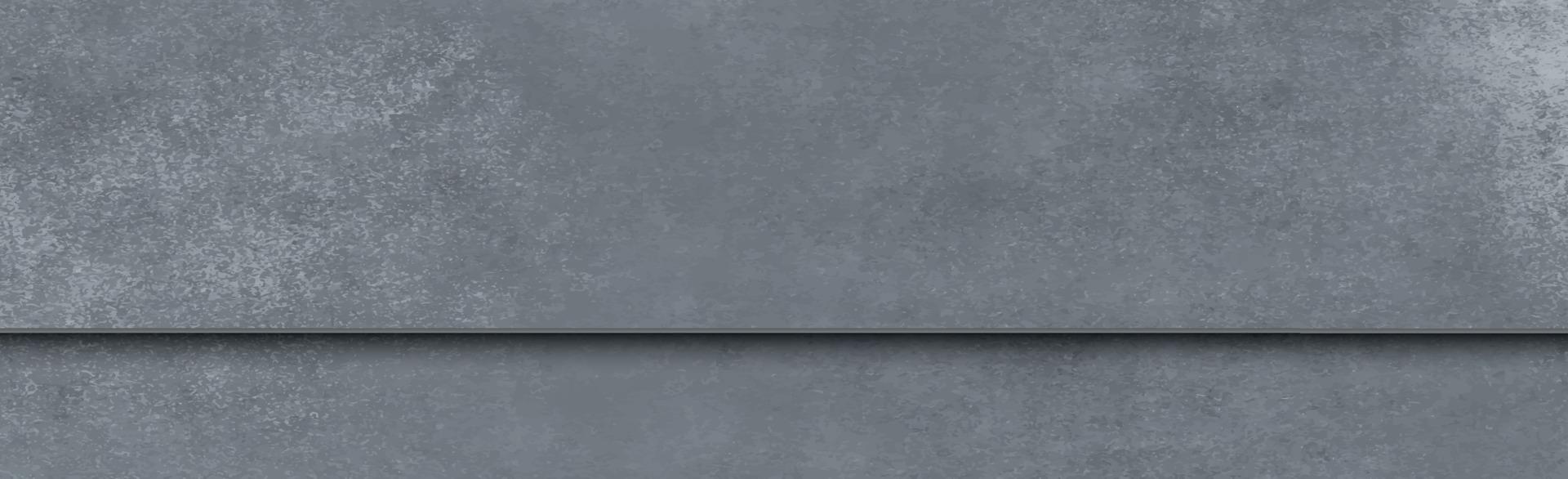 trama panoramica di cemento grigio realistico - vettore