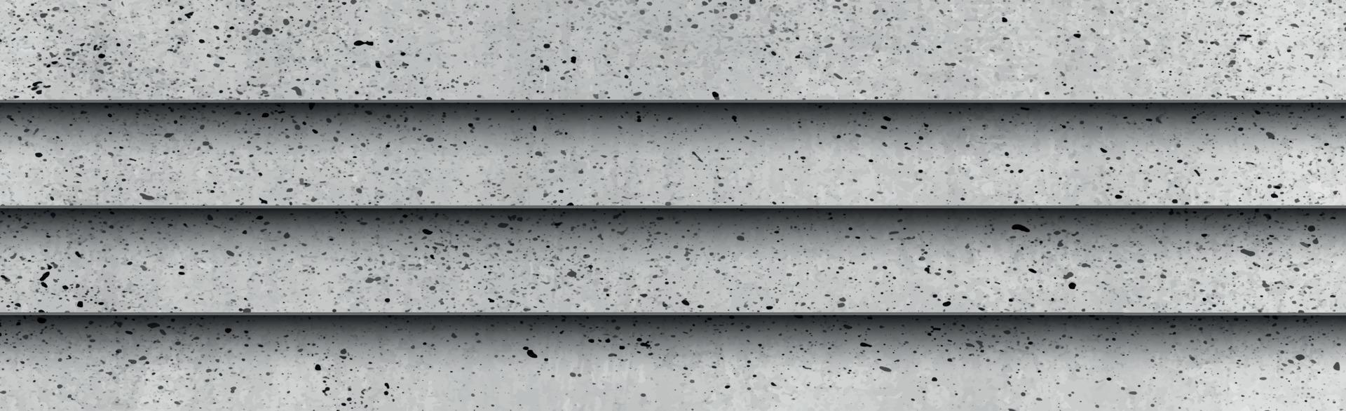 trama panoramica di cemento grigio realistico - vettore