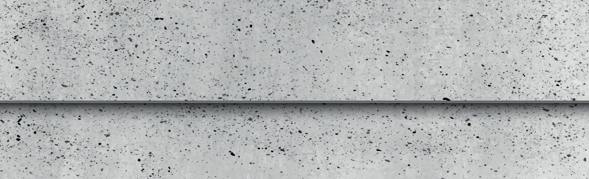 trama panoramica di cemento grigio realistico - illustrazione vettore