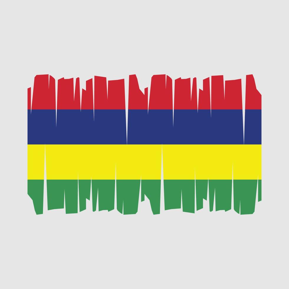 vettore di bandiera mauritius