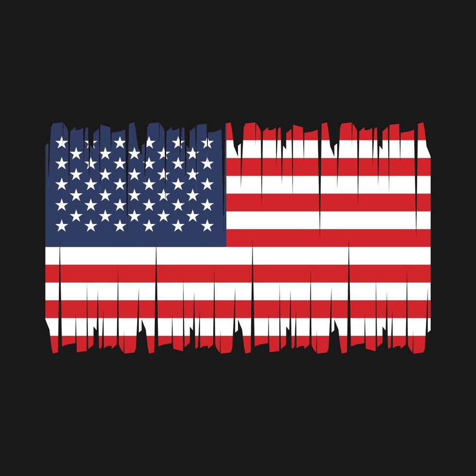 vettore di bandiera americana