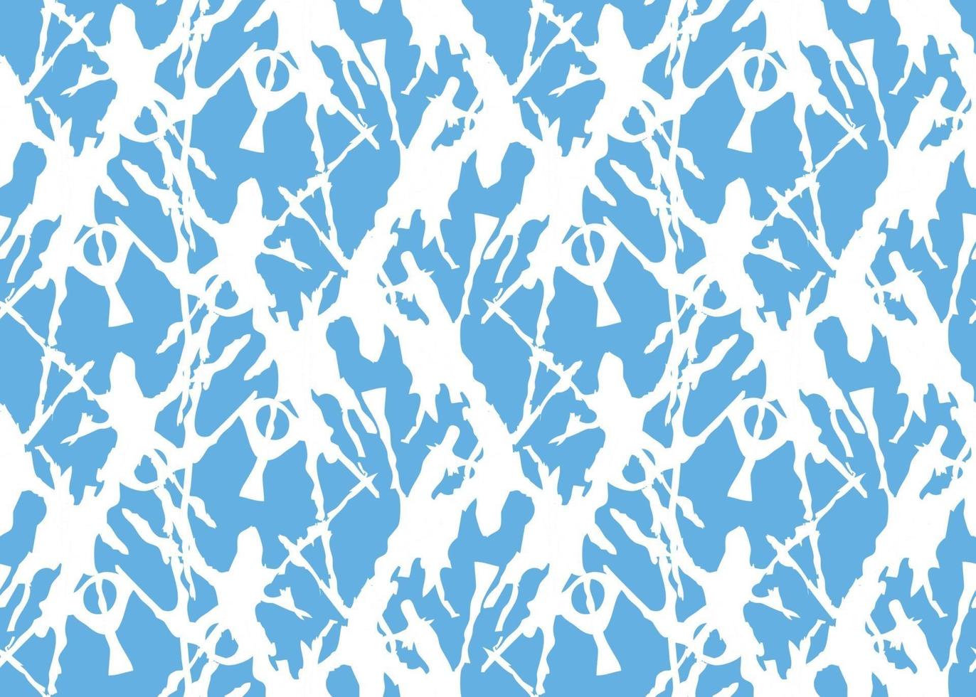 Vector texture di sfondo, seamless pattern. colori disegnati a mano, blu, bianchi.