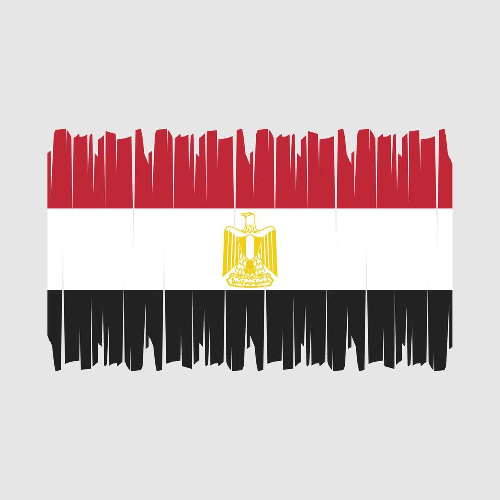 Egitto bandiera spazzola vettore