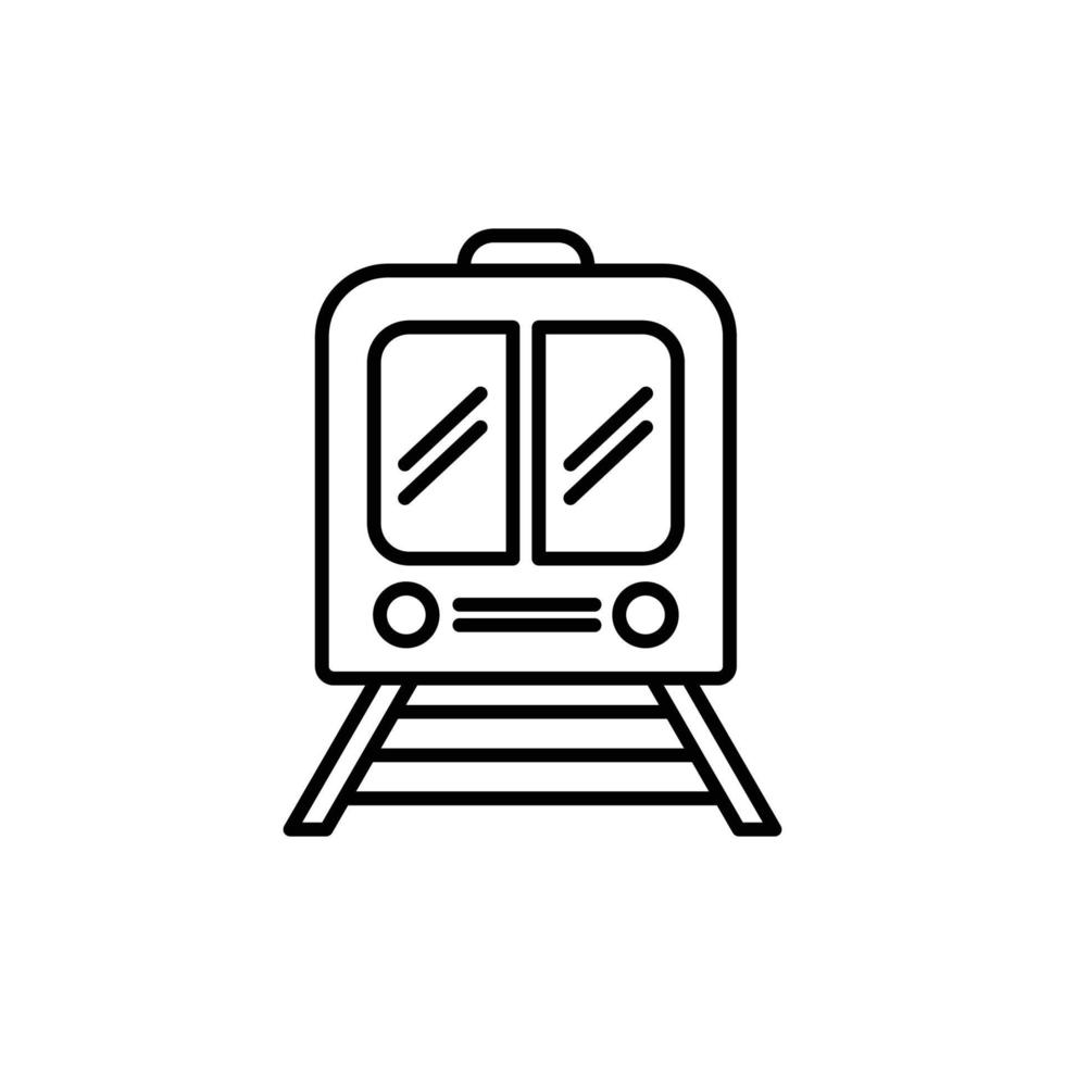 treno icona. schema icona vettore