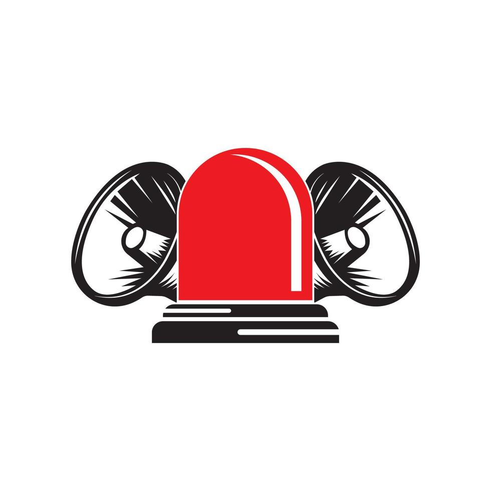 sirena icona, logo vettore illustrazione design modello