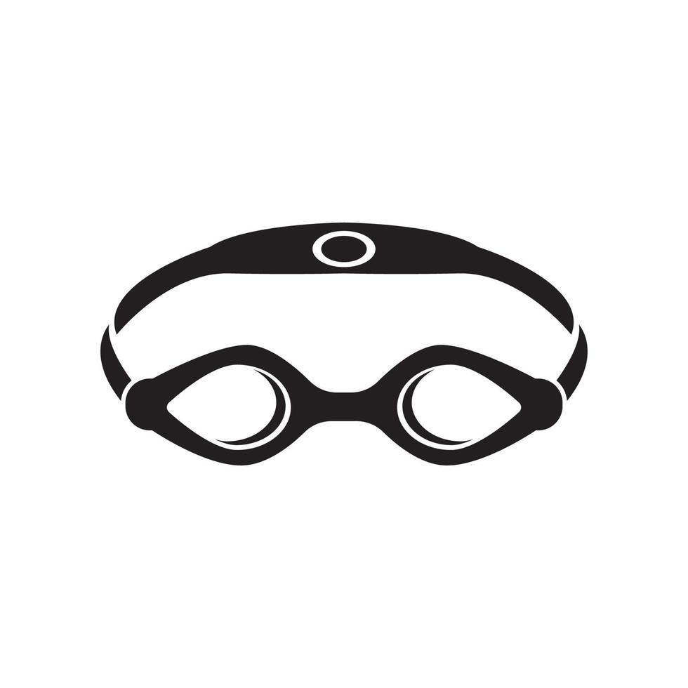 nuoto occhiali icona simbolo, illustrazione design modello. vettore