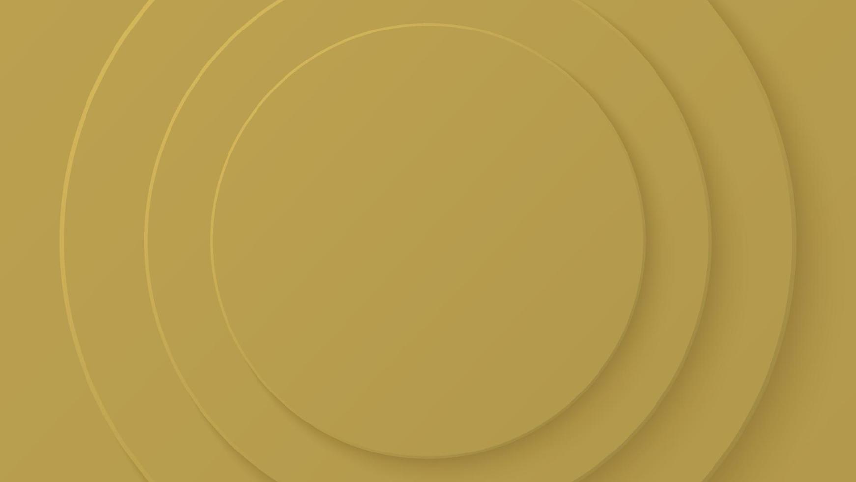 astratto carta cerchio giallo oro colore tendenze sfondo design. vettore illustrazione. eps10