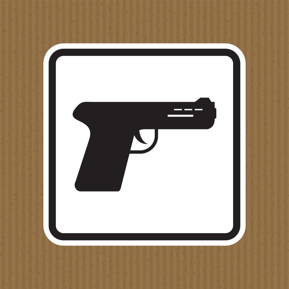 pistola icona isolato su bianca sfondo vettore