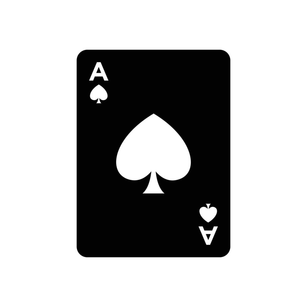 poker carta icona vettore design modello