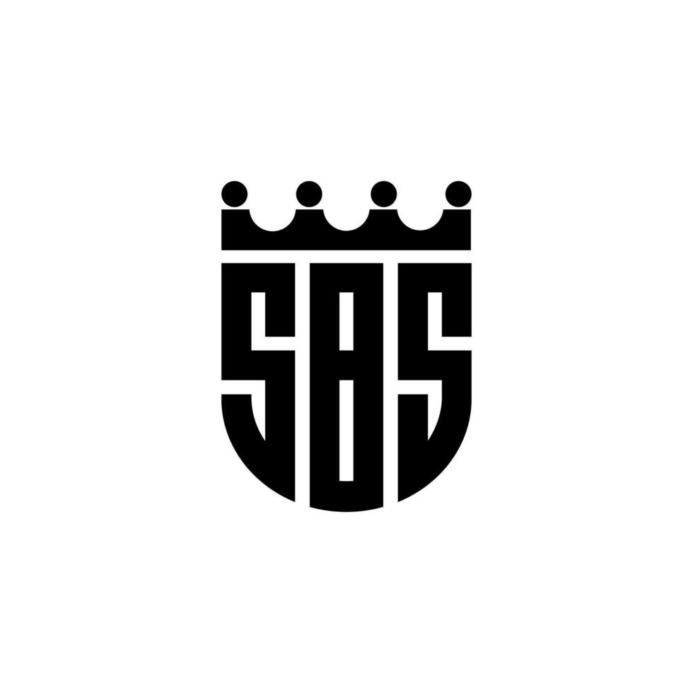 sbs lettera logo design nel illustrazione. vettore logo, calligrafia disegni per logo, manifesto, invito, eccetera.